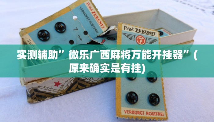 实测辅助”微乐广西麻将万能开挂器”(原来确实是有挂)