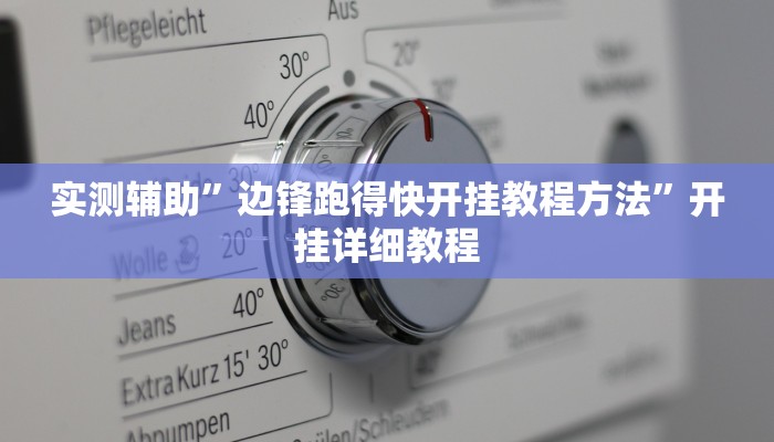 实测辅助”边锋跑得快开挂教程方法”开挂详细教程