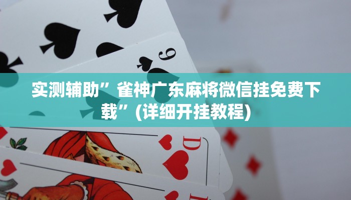 教程辅助!“海南麻将到底有没有挂”原来真可以开挂