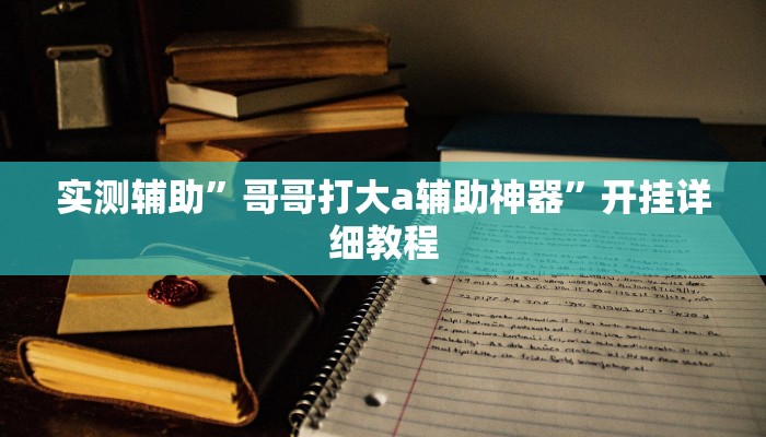 实测辅助”哥哥打大a辅助神器”开挂详细教程