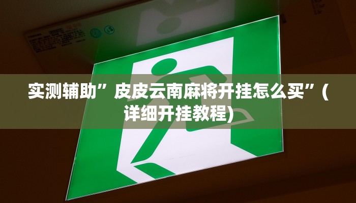 实测辅助”湖南跑胡子技巧十句口诀必胜技巧”(详细开挂教程)