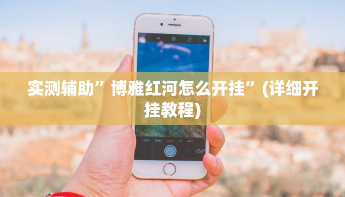 实测辅助”博雅红河怎么开挂”(详细开挂教程)