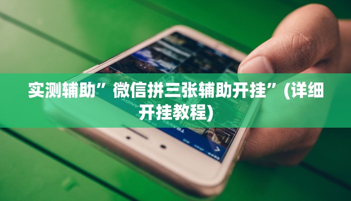 实测辅助”哥哥跑得快辅助开挂”(详细开挂教程)