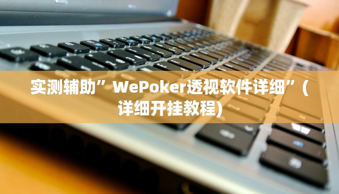 实测辅助”WePoker透视软件详细”(详细开挂教程)