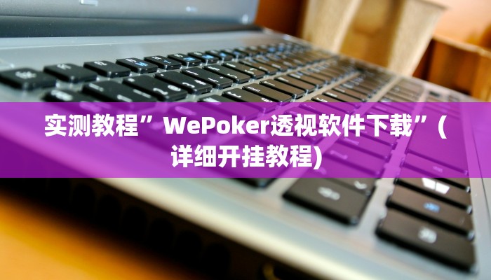 实测教程”WePoker透视软件下载”(详细开挂教程)