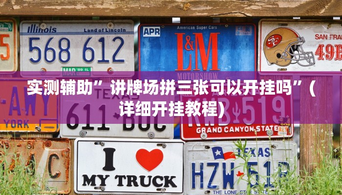 实测辅助”讲牌场拼三张可以开挂吗”(详细开挂教程)