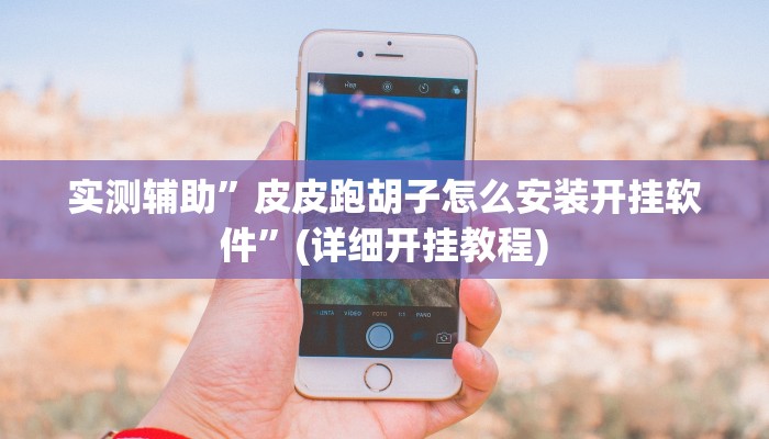 实测辅助”皮皮跑胡子怎么安装开挂软件”(详细开挂教程)