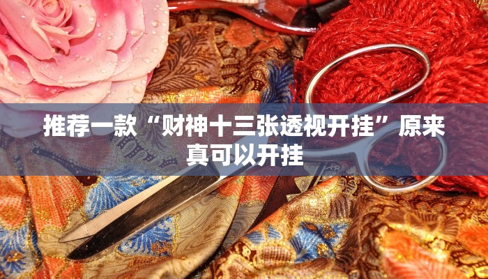 推荐一款“财神十三张透视开挂”原来真可以开挂