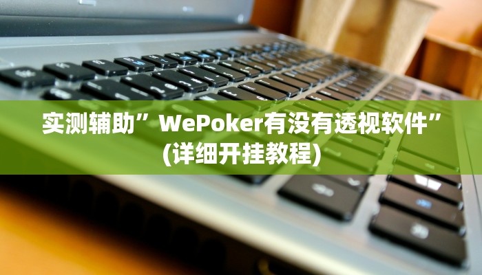 实测辅助”WePoker有没有透视软件”(详细开挂教程)