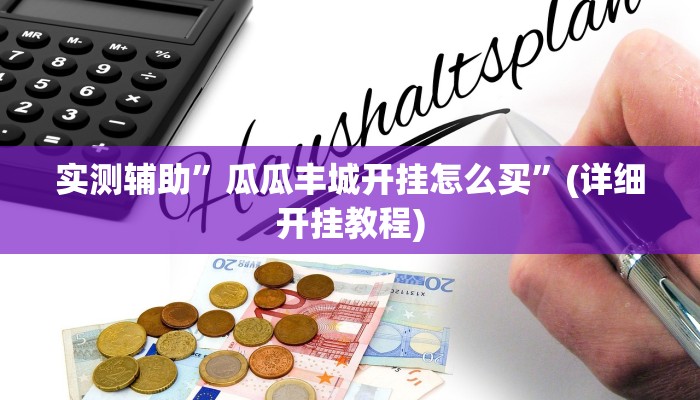 实测辅助”瓜瓜丰城开挂怎么买”(详细开挂教程)