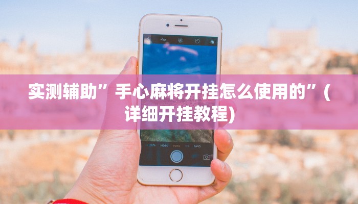 实测辅助”手心麻将开挂怎么使用的”(详细开挂教程)