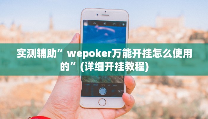 实测辅助”wepoker万能开挂怎么使用的”(详细开挂教程)