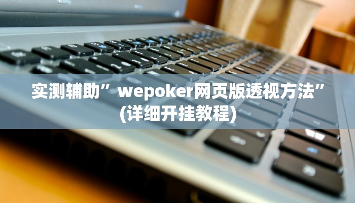 实测辅助”wepoker网页版透视方法”(详细开挂教程)