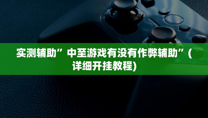 实测辅助”中至游戏有没有作弊辅助”(详细开挂教程)