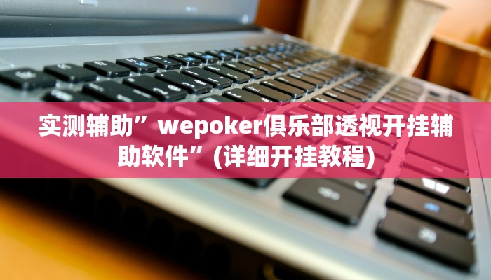 实测辅助”wepoker俱乐部透视开挂辅助软件”(详细开挂教程)