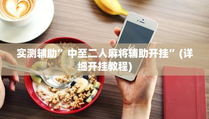 实测辅助”中至二人麻将辅助开挂”(详细开挂教程)
