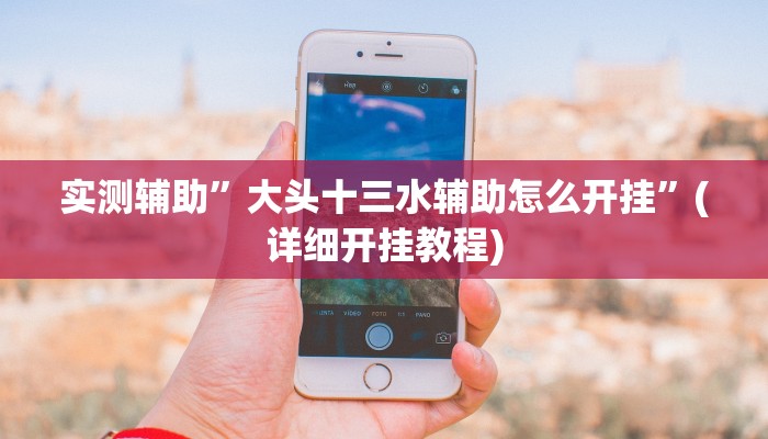 实测辅助”大头十三水辅助怎么开挂”(详细开挂教程)