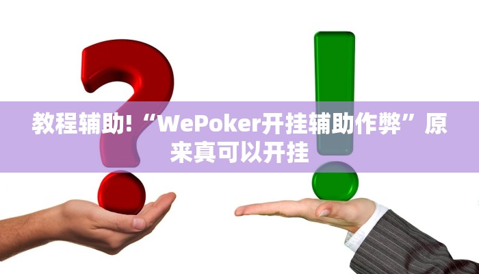 教程辅助!“WePoker开挂辅助作弊”原来真可以开挂