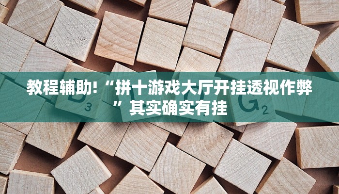 教程辅助!“拼十游戏大厅开挂透视作弊”其实确实有挂