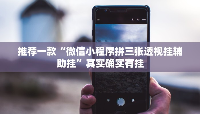 推荐一款“微信小程序拼三张透视挂辅助挂”其实确实有挂