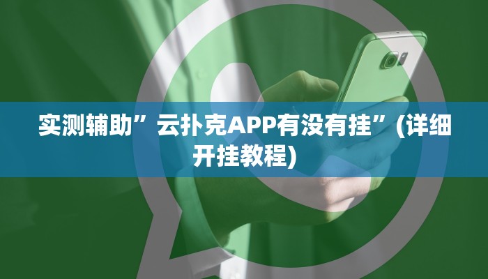实测辅助”微乐陕西麻将开挂怎么买”(详细开挂教程)