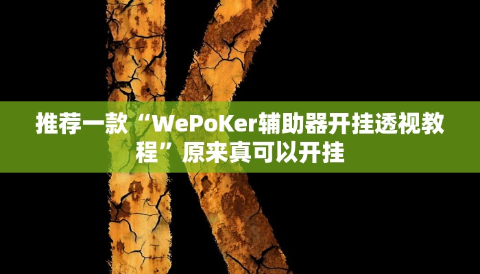 实测辅助”瓜瓜丰城棋牌通用挂”(详细开挂教程)