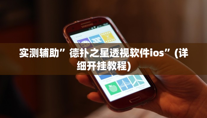 实测辅助”德扑之星透视软件ios”(详细开挂教程)