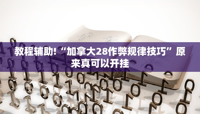 教程辅助!“加拿大28作弊规律技巧”原来真可以开挂