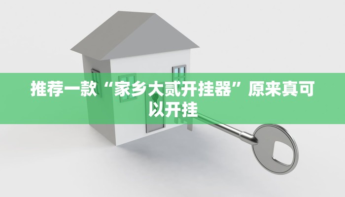 推荐一款“家乡大贰开挂器”原来真可以开挂