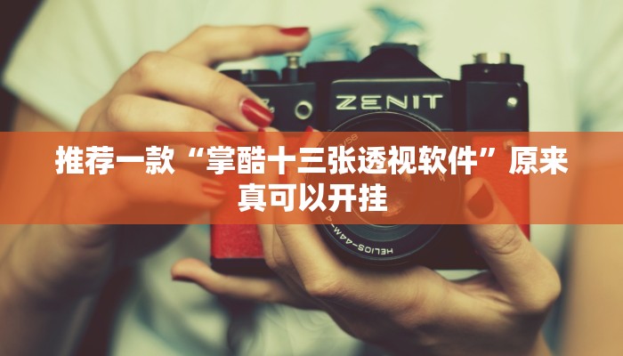 推荐一款“掌酷十三张透视软件”原来真可以开挂