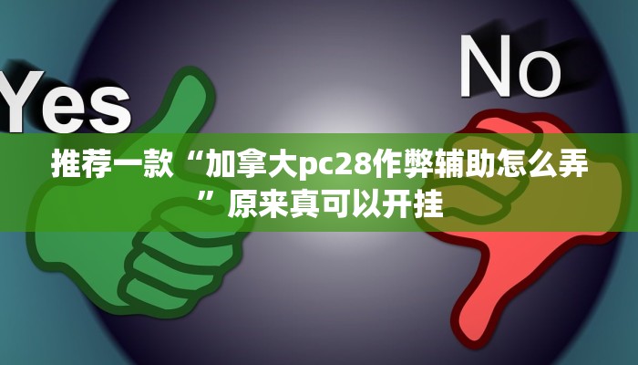 推荐一款“加拿大pc28作弊辅助怎么弄”原来真可以开挂