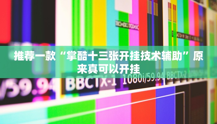 推荐一款“掌酷十三张开挂技术辅助”原来真可以开挂