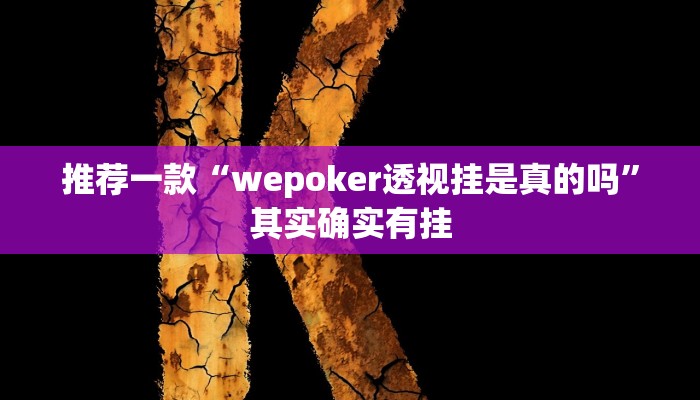 推荐一款“wepoker透视挂是真的吗”其实确实有挂