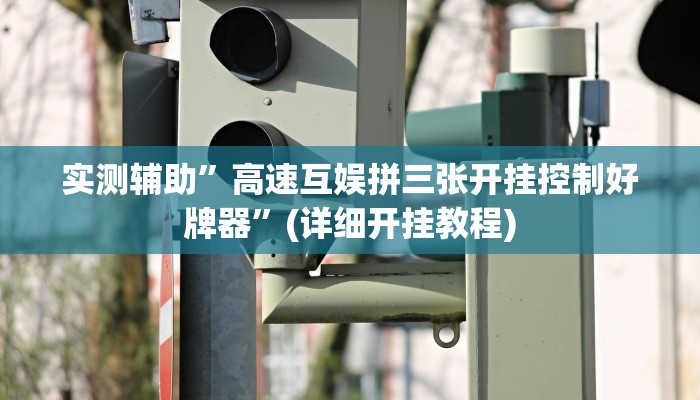 实测辅助”高速互娱拼三张开挂控制好牌器”(详细开挂教程)