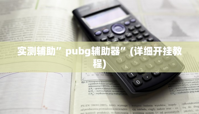 实测辅助”pubg辅助器”(详细开挂教程)