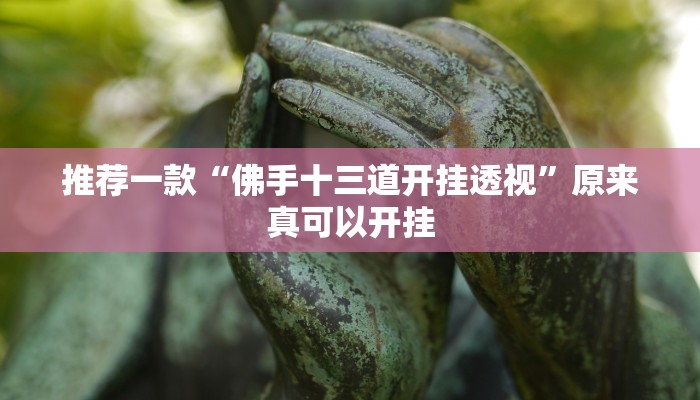 推荐一款“佛手十三道开挂透视”原来真可以开挂