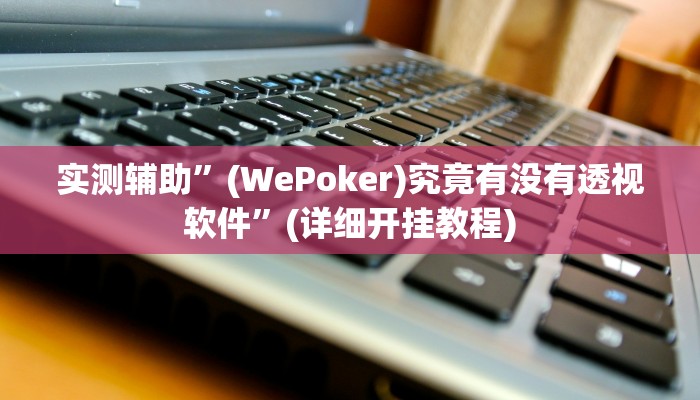 实测辅助”(WePoker)究竟有没有透视软件”(详细开挂教程)
