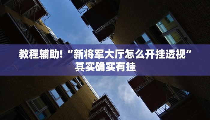 教程辅助!“新将军大厅怎么开挂透视”其实确实有挂