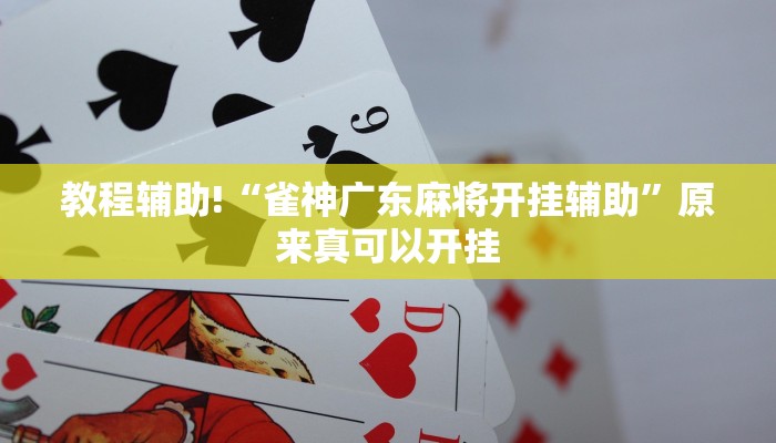 教程辅助!“雀神广东麻将开挂辅助”原来真可以开挂