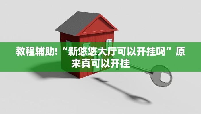 教程辅助!“新悠悠大厅可以开挂吗”原来真可以开挂