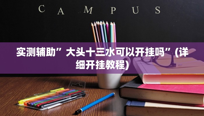 实测辅助”大头十三水可以开挂吗”(详细开挂教程)