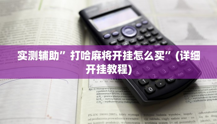 实测辅助”打哈麻将开挂怎么买”(详细开挂教程)