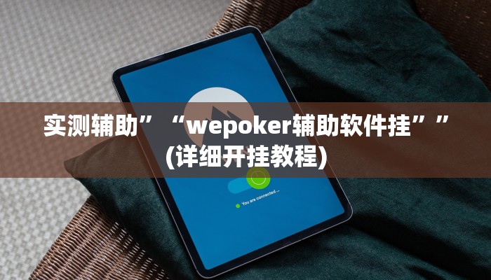 实测辅助”“wepoker辅助软件挂””(详细开挂教程)