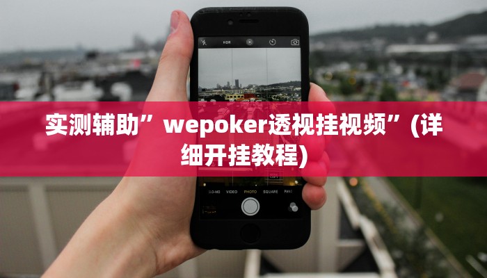 实测辅助”wepoker透视挂视频”(详细开挂教程)
