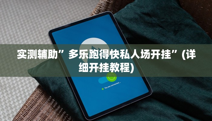 实测辅助”多乐跑得快私人场开挂”(详细开挂教程)