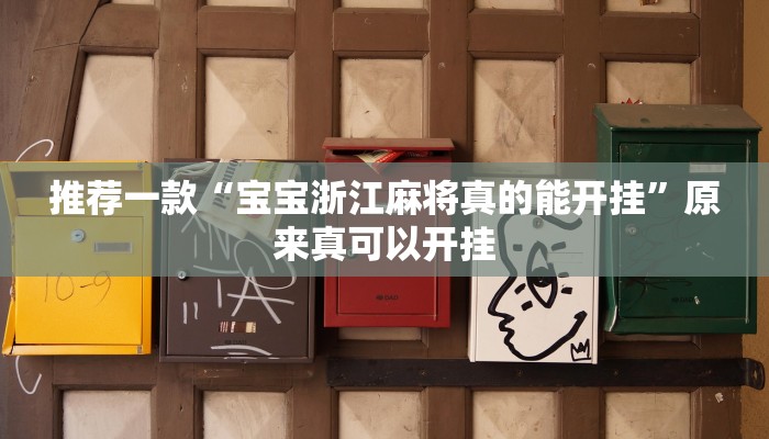 推荐一款“宝宝浙江麻将真的能开挂”原来真可以开挂