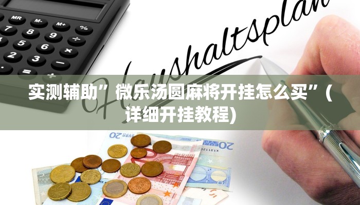 实测辅助”微乐汤圆麻将开挂怎么买”(详细开挂教程)