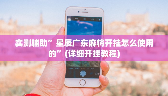 实测辅助”星辰广东麻将开挂怎么使用的”(详细开挂教程)