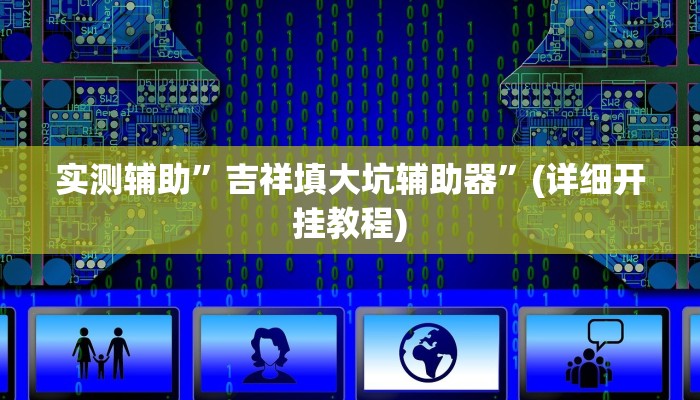 实测辅助”吉祥填大坑辅助器”(详细开挂教程)