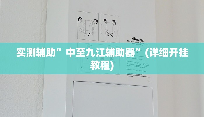 实测辅助”中至九江辅助器”(详细开挂教程)